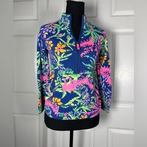 Lilly Pulitzer Girls Little Skipper Popover Size XL (12-14) Cotton Multi-Color